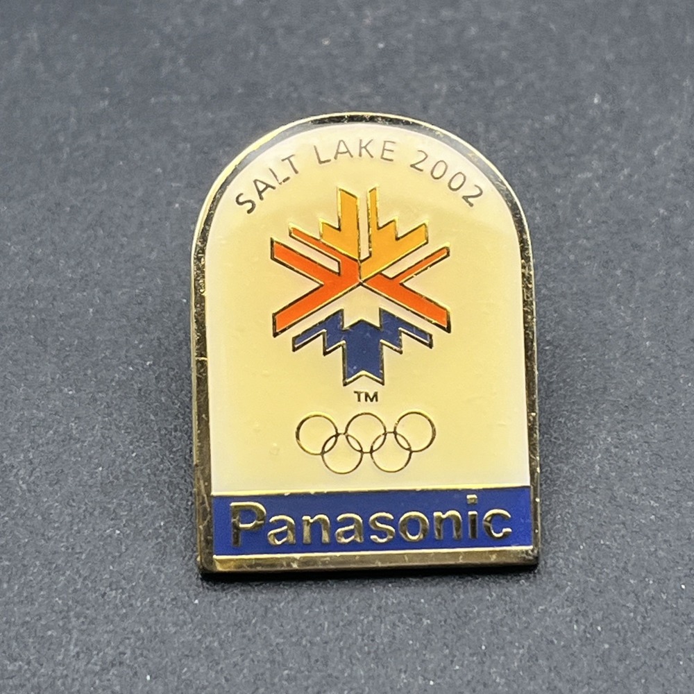 2002 Salt Lake City Olympics Panasonic Sponsor Lapel Hat Pin